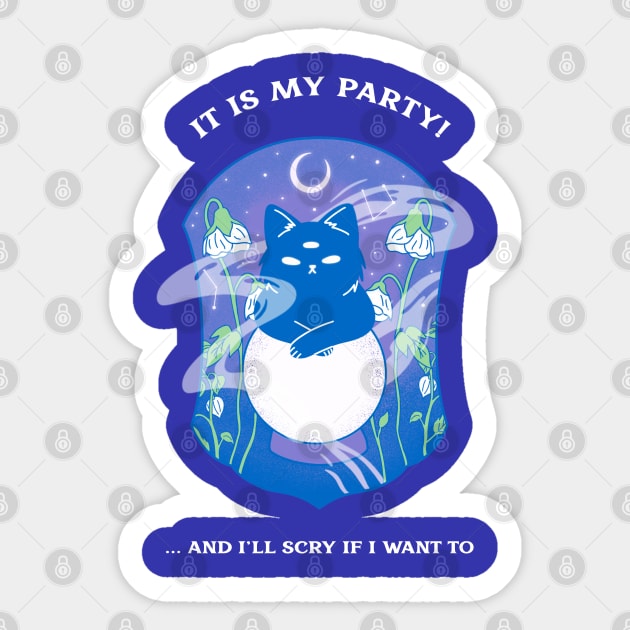 I will scry if I want to Psychic Clairvoyant Scrying Psychic Reader Light theme Sticker by Witchy Ways